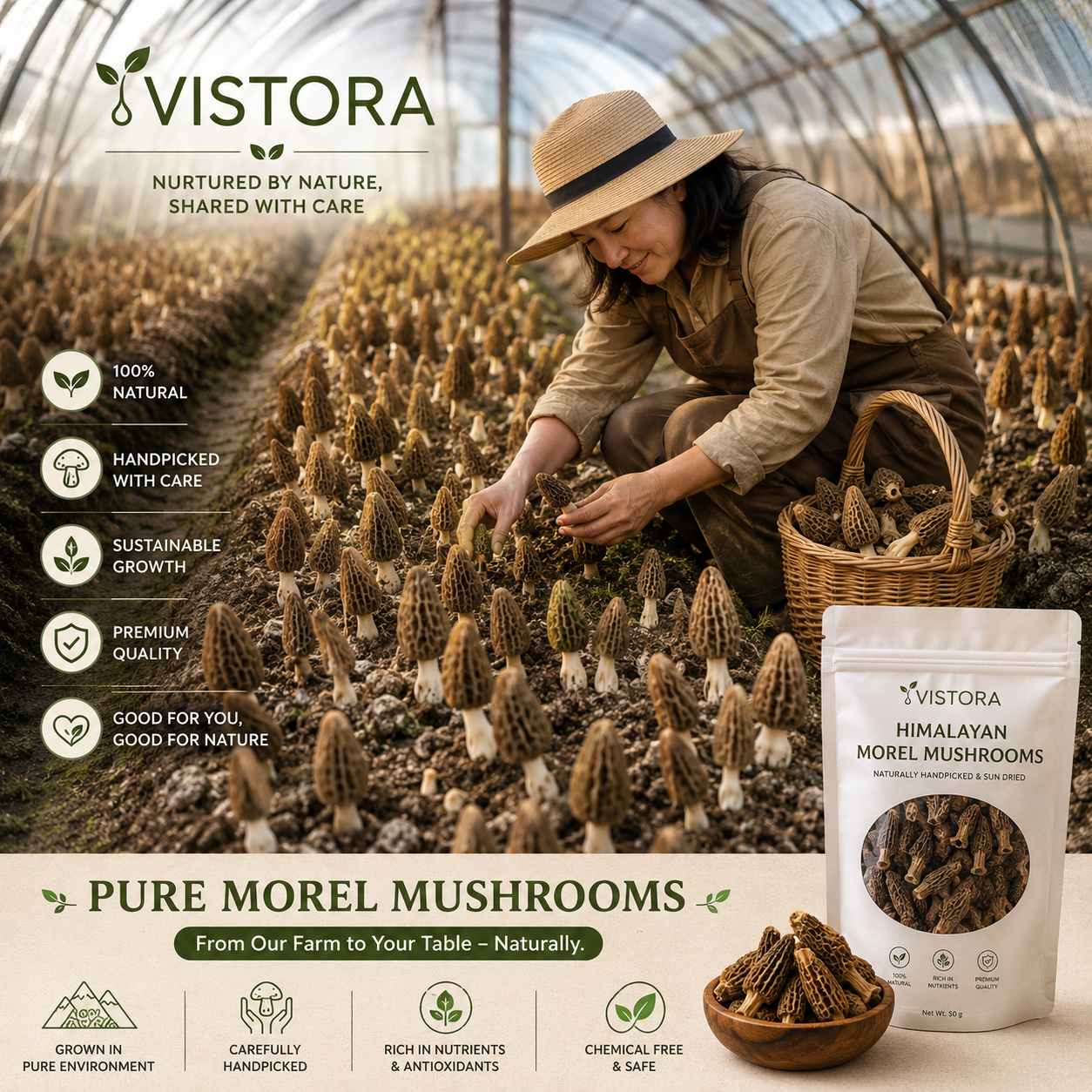 🥳2026 HOT SALE🥳💞50K+ SOLD!✨Morel Mushrooms Seeds – Buy 1 Get 1 Free Special Pack