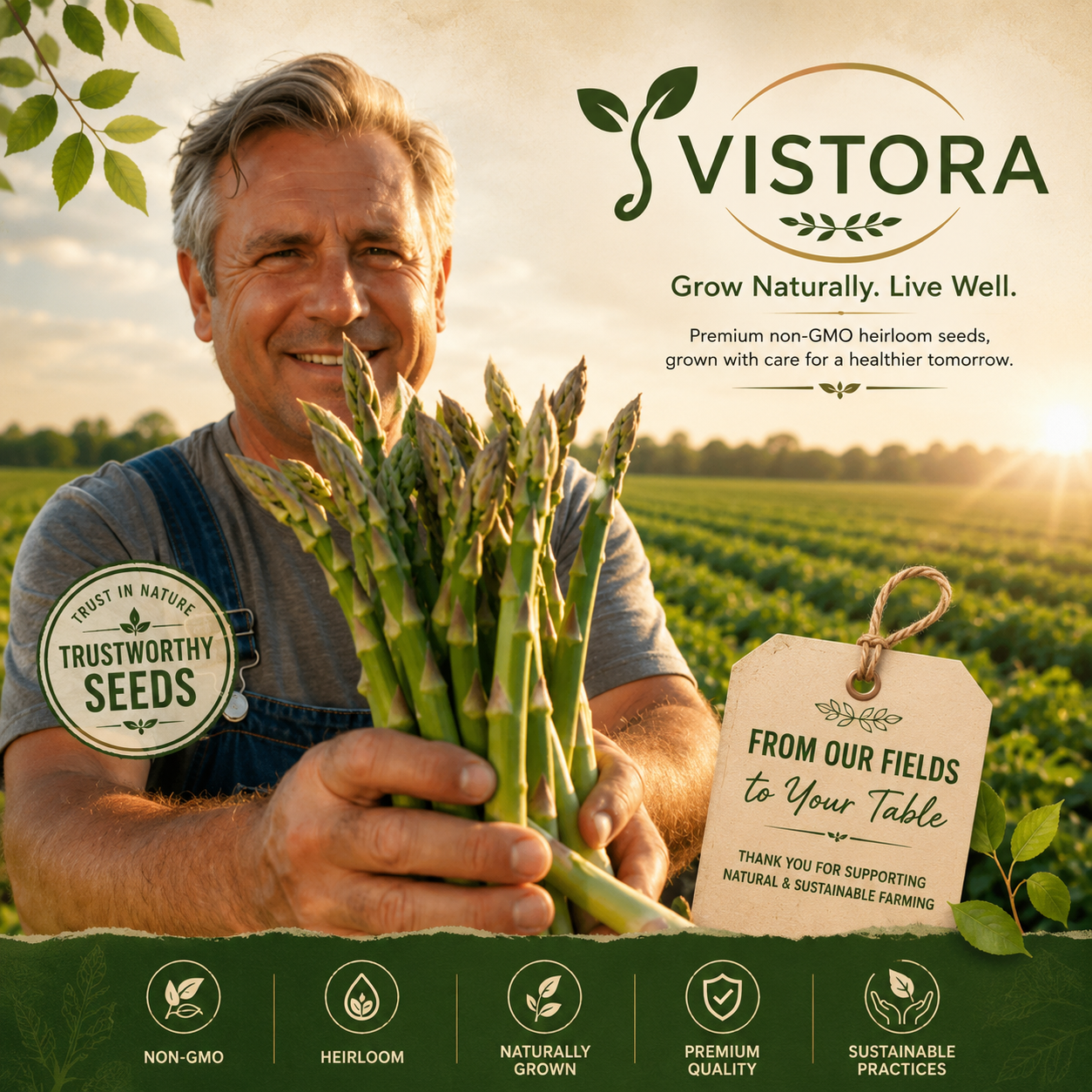 🌱 Grow Your Own Asparagus from Seeds — Fresh, Flavorful & Long-Lasting 👑 | 🔥Buy 1 Get 1 Free🔥