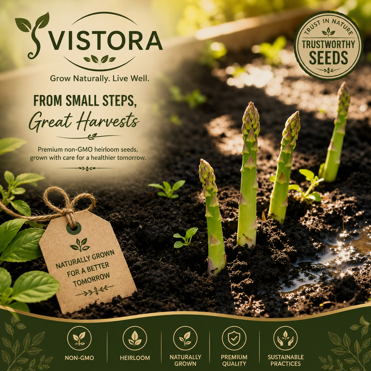 🌱 Grow Your Own Asparagus from Seeds — Fresh, Flavorful & Long-Lasting 👑 | 🔥Buy 1 Get 1 Free🔥