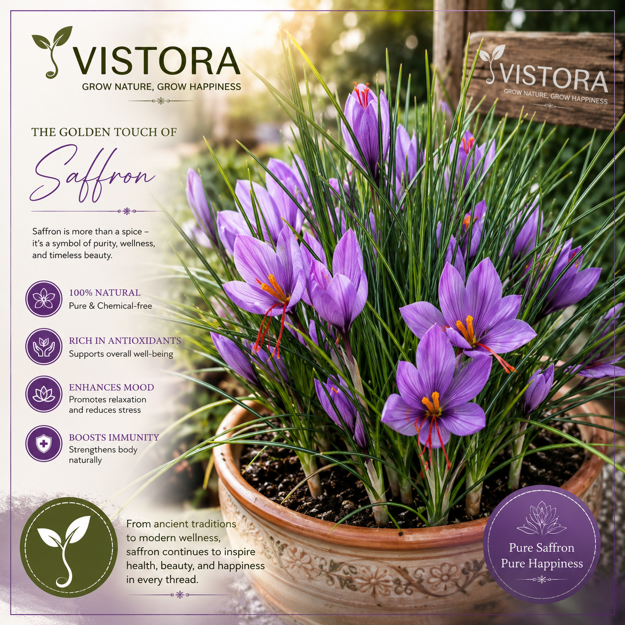🌹Saffron Bulbs—Gold in the Flower Seeds🌹🔥Buy 4 Get 4 Free Bulbs🔥