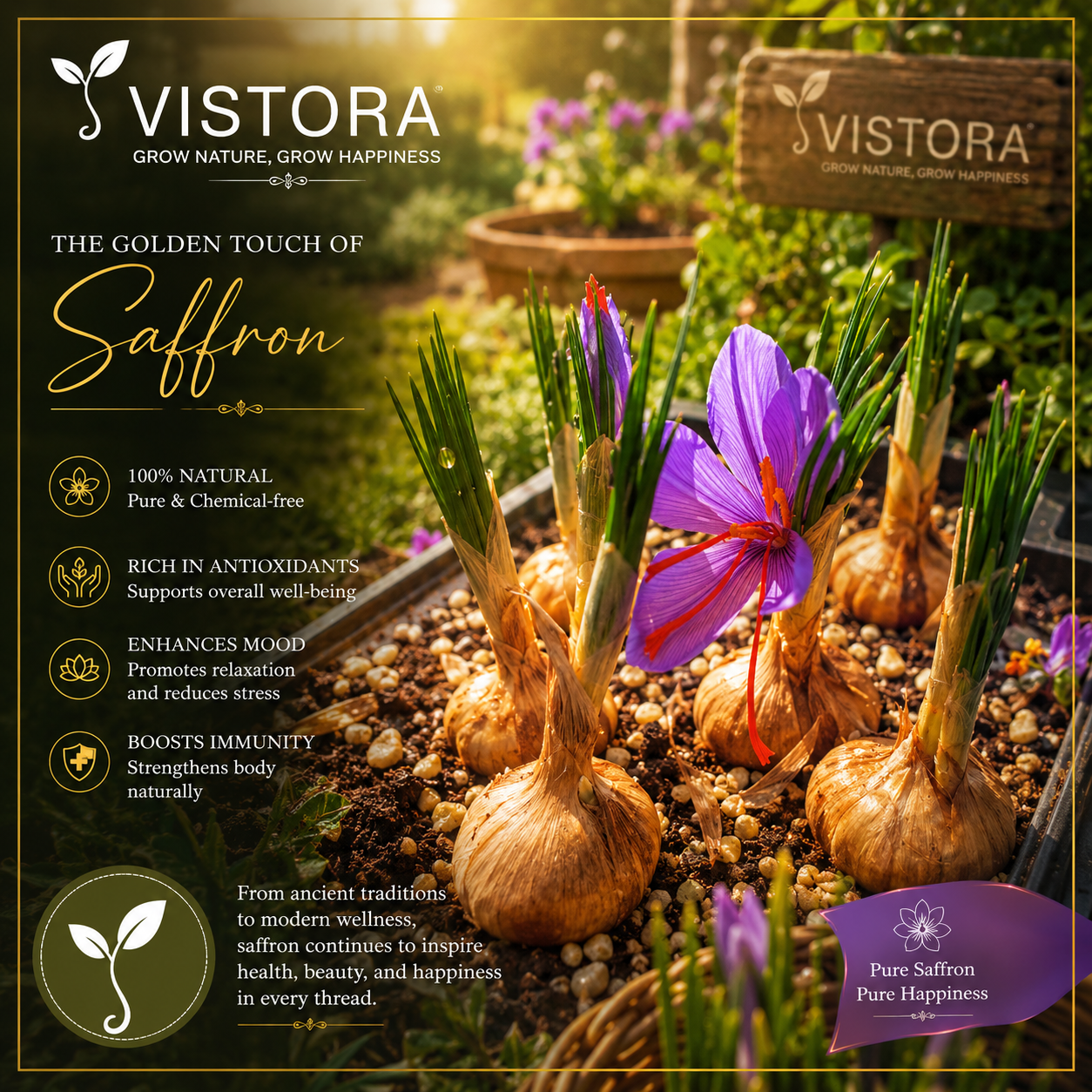 🌹Saffron Bulbs—Gold in the Flower Seeds🌹🔥Buy 4 Get 4 Free Bulbs🔥