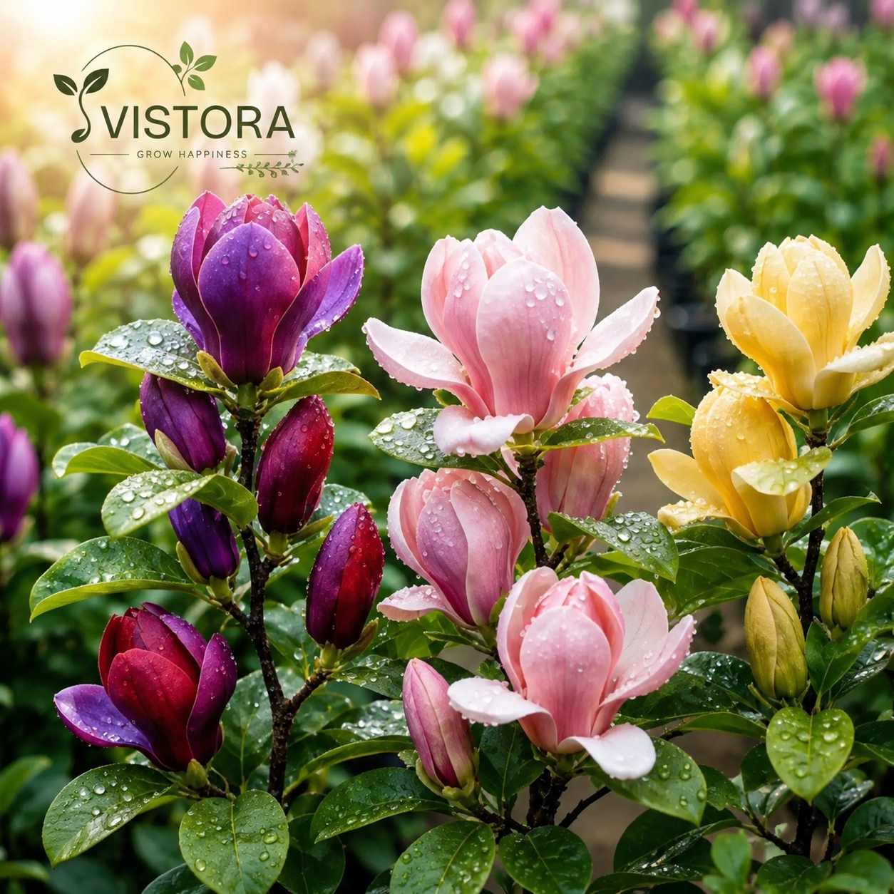 Magnolia liliiflora (Purple Orchids) Bulbs 🌸 Flowers Hide the Leaves, Fragrance Fills the Air🌸Buy 4 Get 4 Free Bulbs🌸