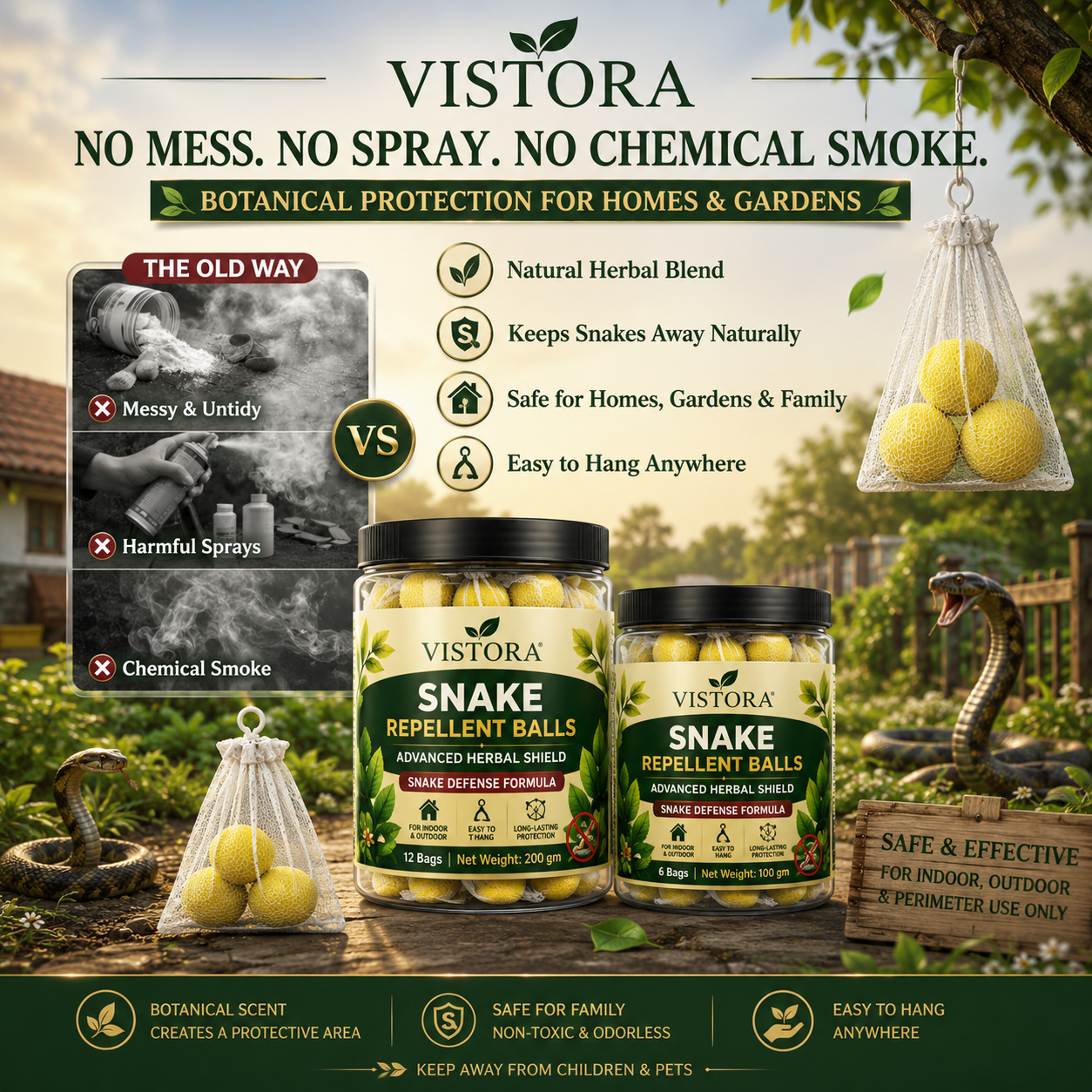 🥰HOT SALE 49% OFF🥰 🐍Snake Repellent Balls🐍 - Advanced Herbal Shield Protection✨Buy 1 Get 1 Free✨