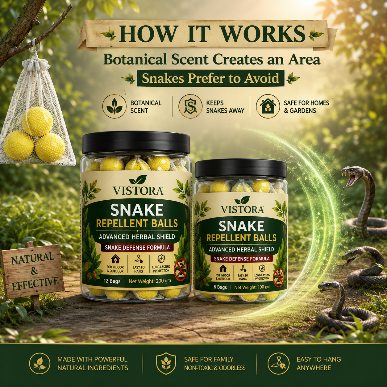 🥰HOT SALE 49% OFF🥰 🐍Snake Repellent Balls🐍 - Advanced Herbal Shield Protection✨Buy 1 Get 1 Free✨