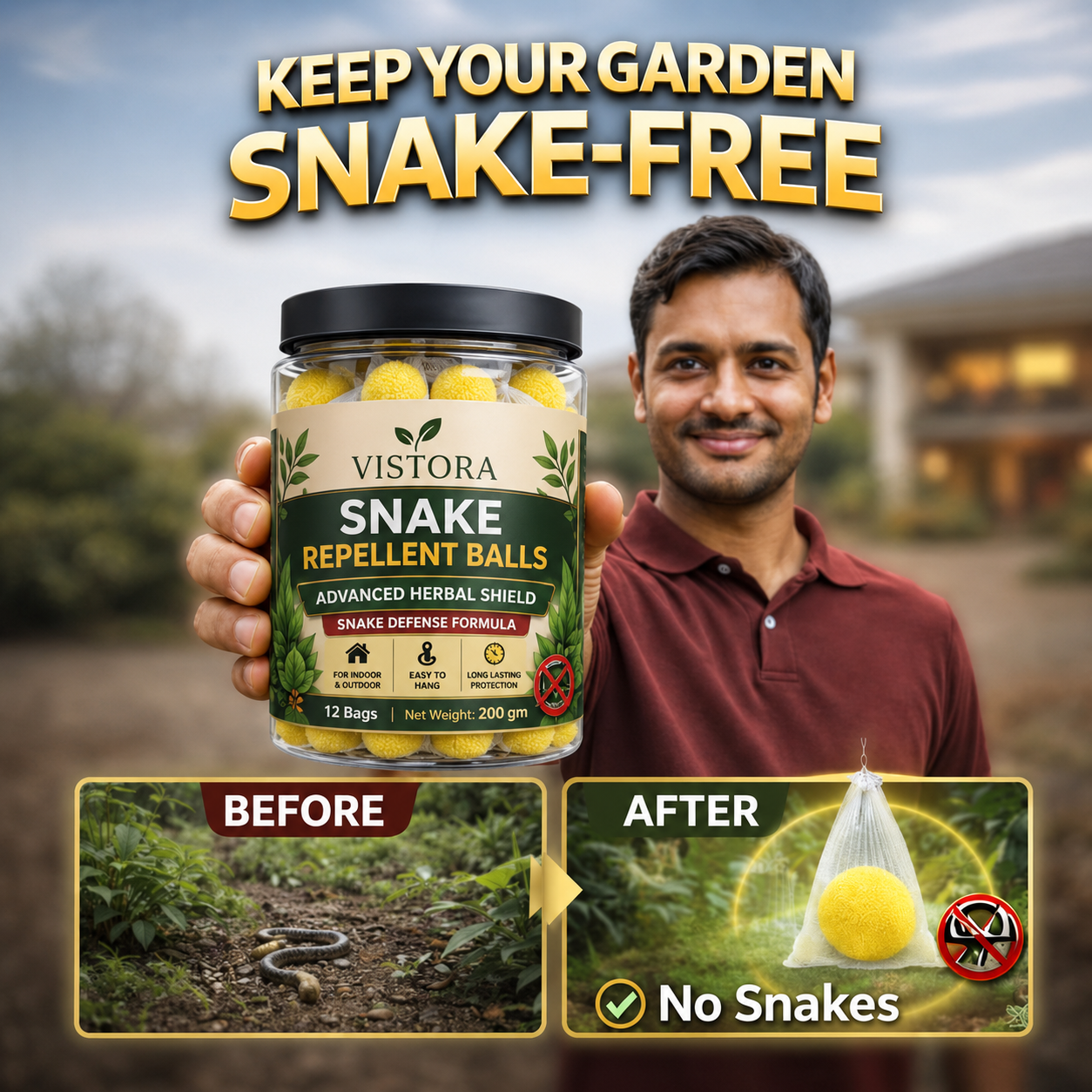 🥰HOT SALE 49% OFF🥰 🐍Snake Repellent Balls🐍 - Advanced Herbal Shield Protection✨Buy 1 Get 1 Free✨